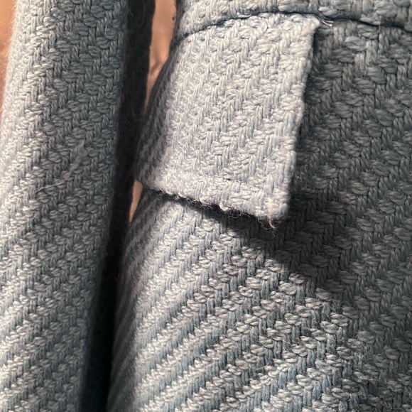 Light blue Trench Coat with Toggle Closures - Picture 9 of 9